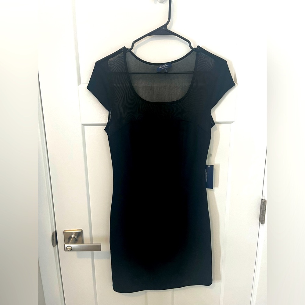 NWT Charlotte Russe Capped Sleeve Little Black Dress